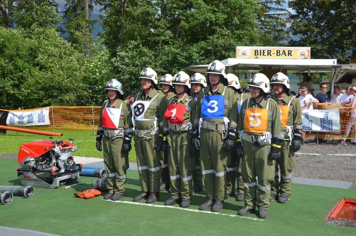 41. Bezirksfeuerwehr Nassleistungsbewerb in Lermoos