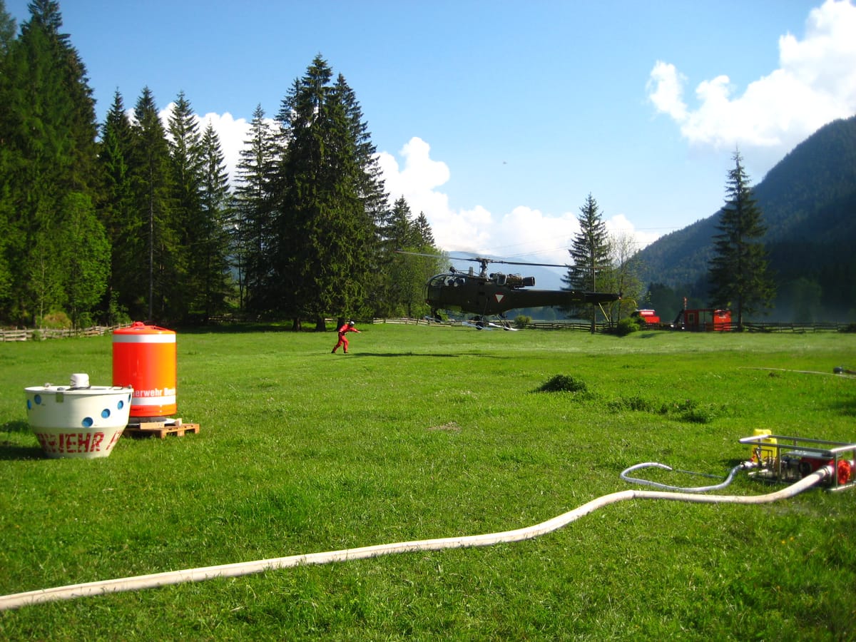 Bezirks-Hubschrauber-Übung – „ELMEX 2012“