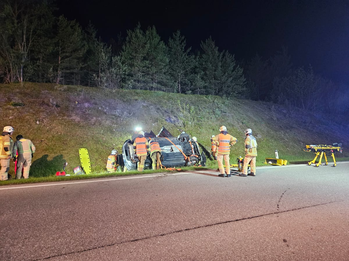 Verkehrsunfall auf der Umfahrung Reutte Höhe Urisee